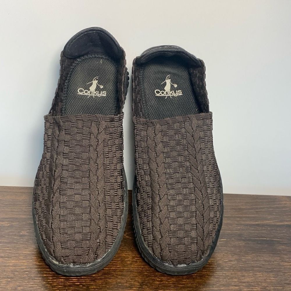 Corkys Women's Woven Classy Slip-On Casual Shoes Brown Size 8